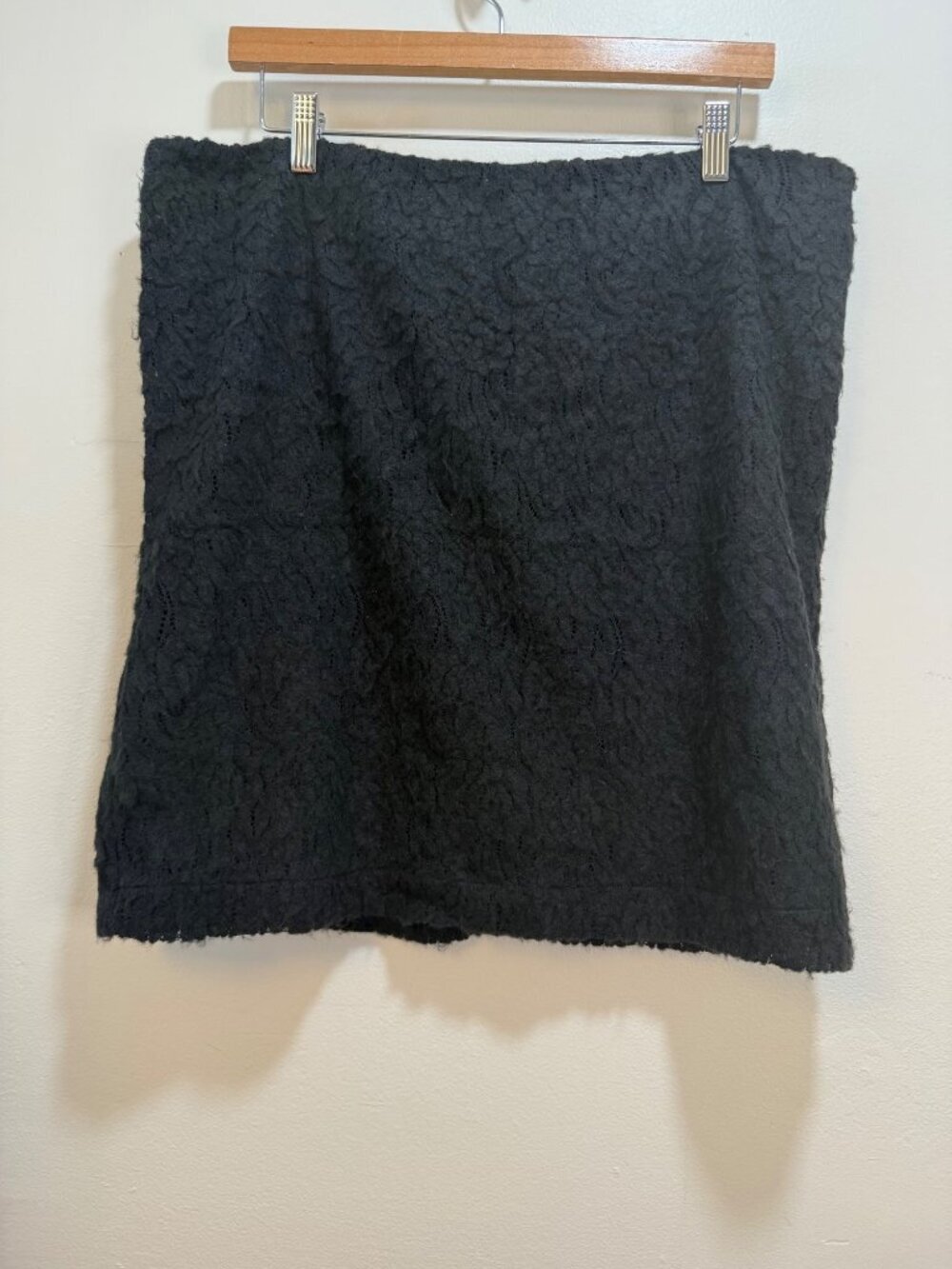 J. Jill Textured Wool Blend Skirt Lagenlook Chunky NWT